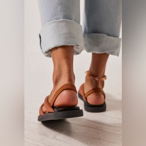 Free people SHOE THE BEAR  Krista Slingback Leather Sandals - Picture 2 of 4